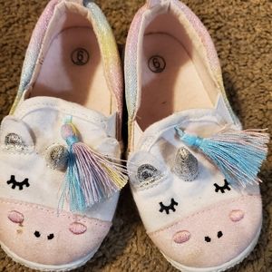 Toddler girls unicorn flats